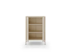 Vitrinekast Diora 2d Crème - Giga Meubel