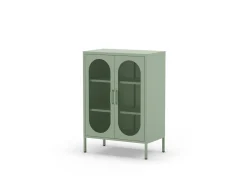 Vitrinekast Diora 2d Mintgroen - Giga Meubel