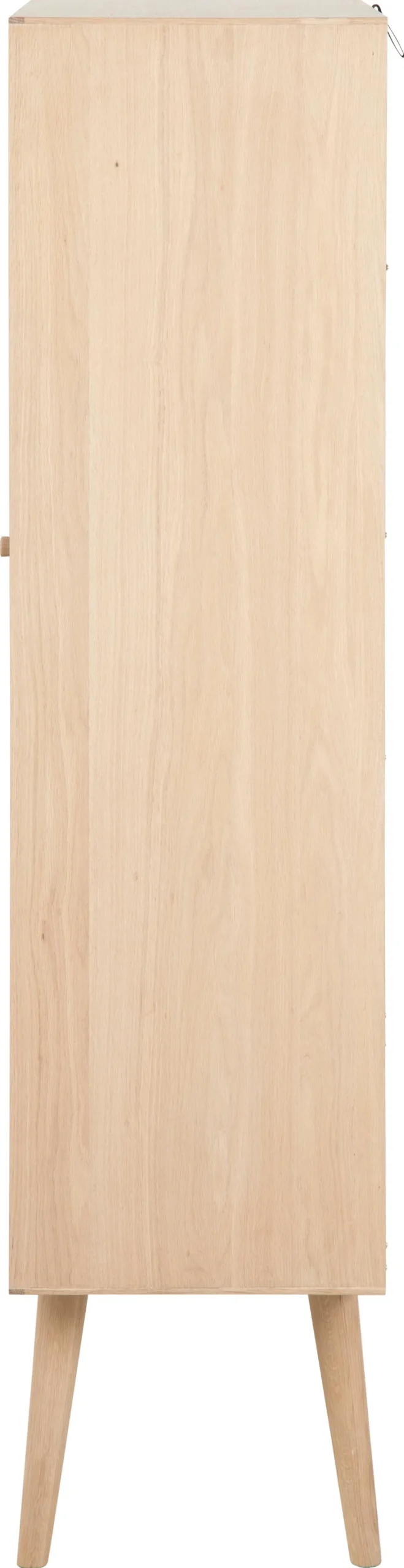 Vitrinekast Dysta Eikenfineer Wit 143cm - Giga Living