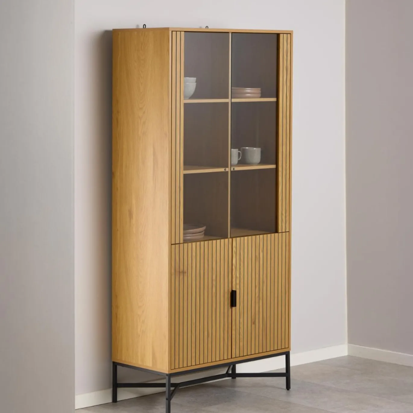 Vitrinekast Juna Naturel - Giga Living