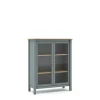 Vitrinekast Misti 2d Khaki Groen/eiken - Giga Meubel