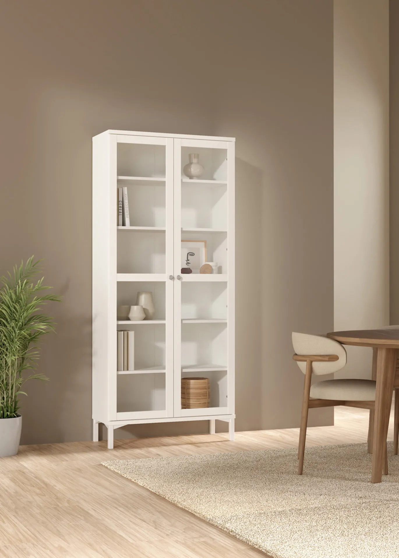Vitrinekast Roma Wit - Giga Living