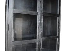 Vitrinekast Romee Zwart 100cm - Giga Meubel