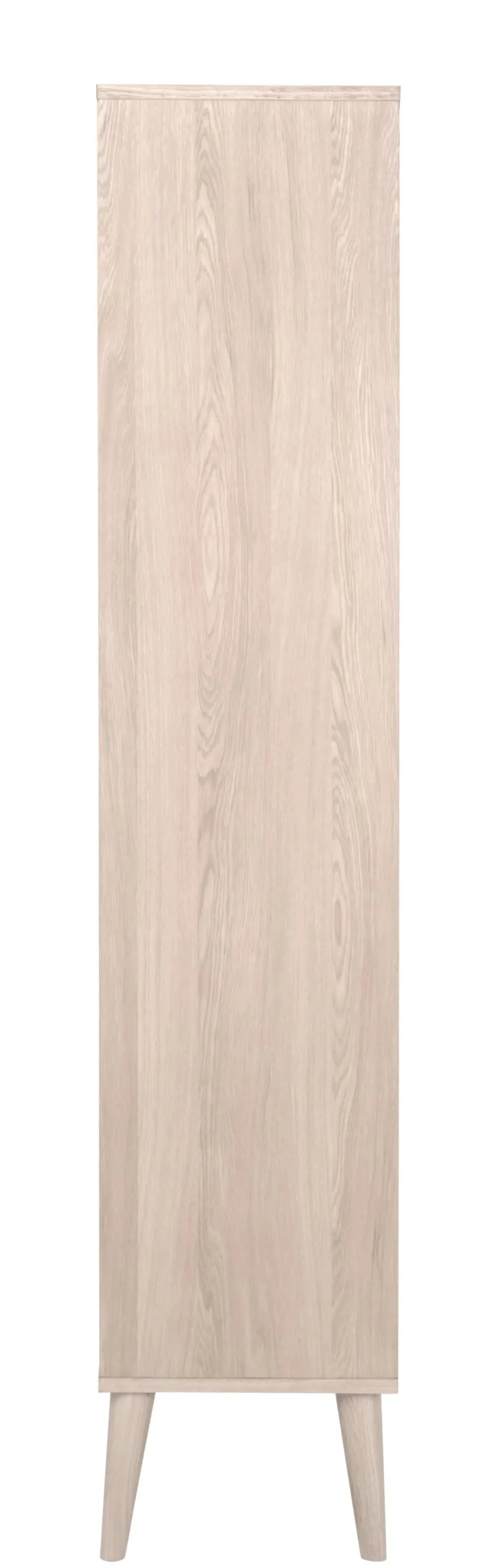 Vitrinekast Rosta Eikenfineer Wit 178cm - Giga Living