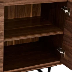 Vitrinekast Tokyo Walnoot 190cm - Giga Meubel