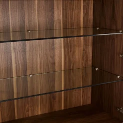 Vitrinekast Tokyo Walnoot 190cm - Giga Meubel
