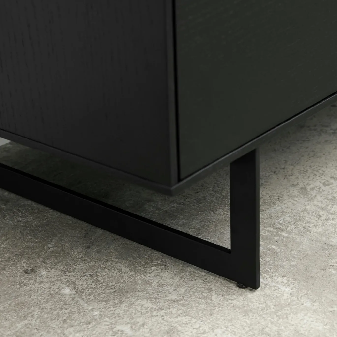Vitrinekast Tokyo Zwart 190cm - Giga Meubel