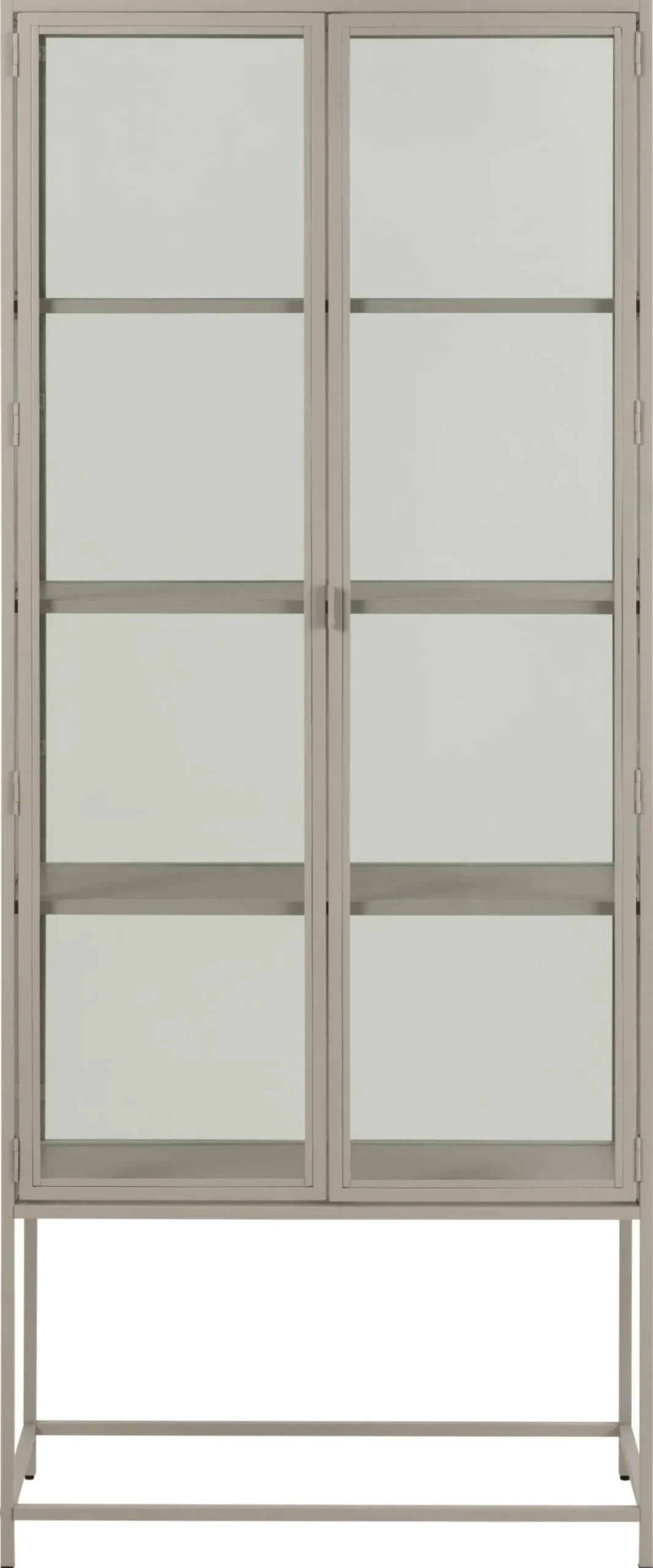 Vitrinekast Varven Melamine Grijs 185cm - Giga Living