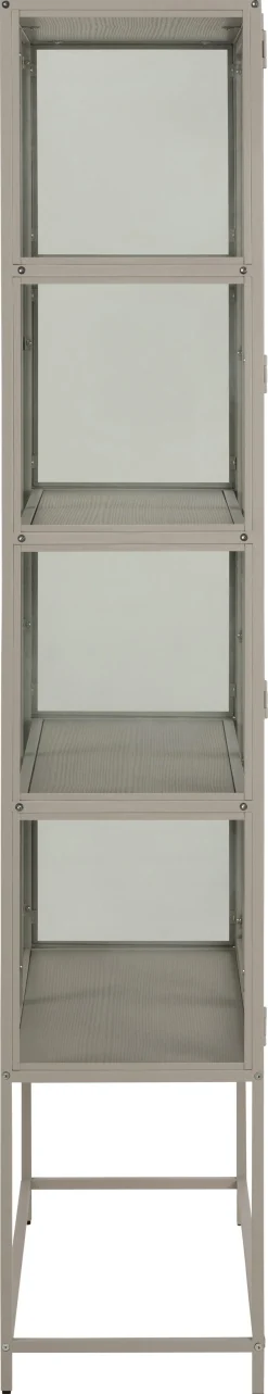 Vitrinekast Varven Melamine Grijs 185cm - Giga Living