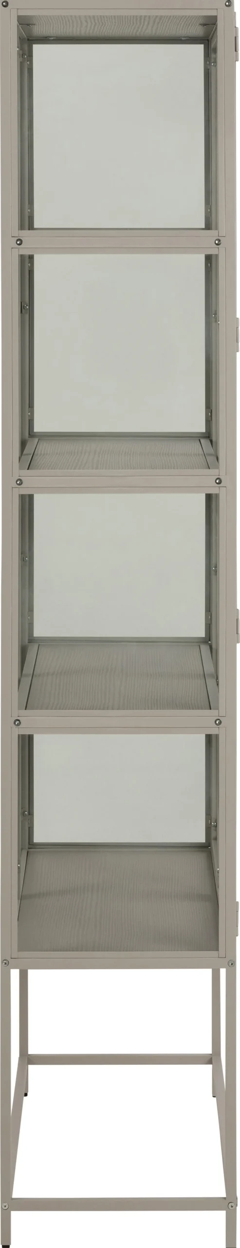 Vitrinekast Varven Melamine Grijs 185cm - Giga Living