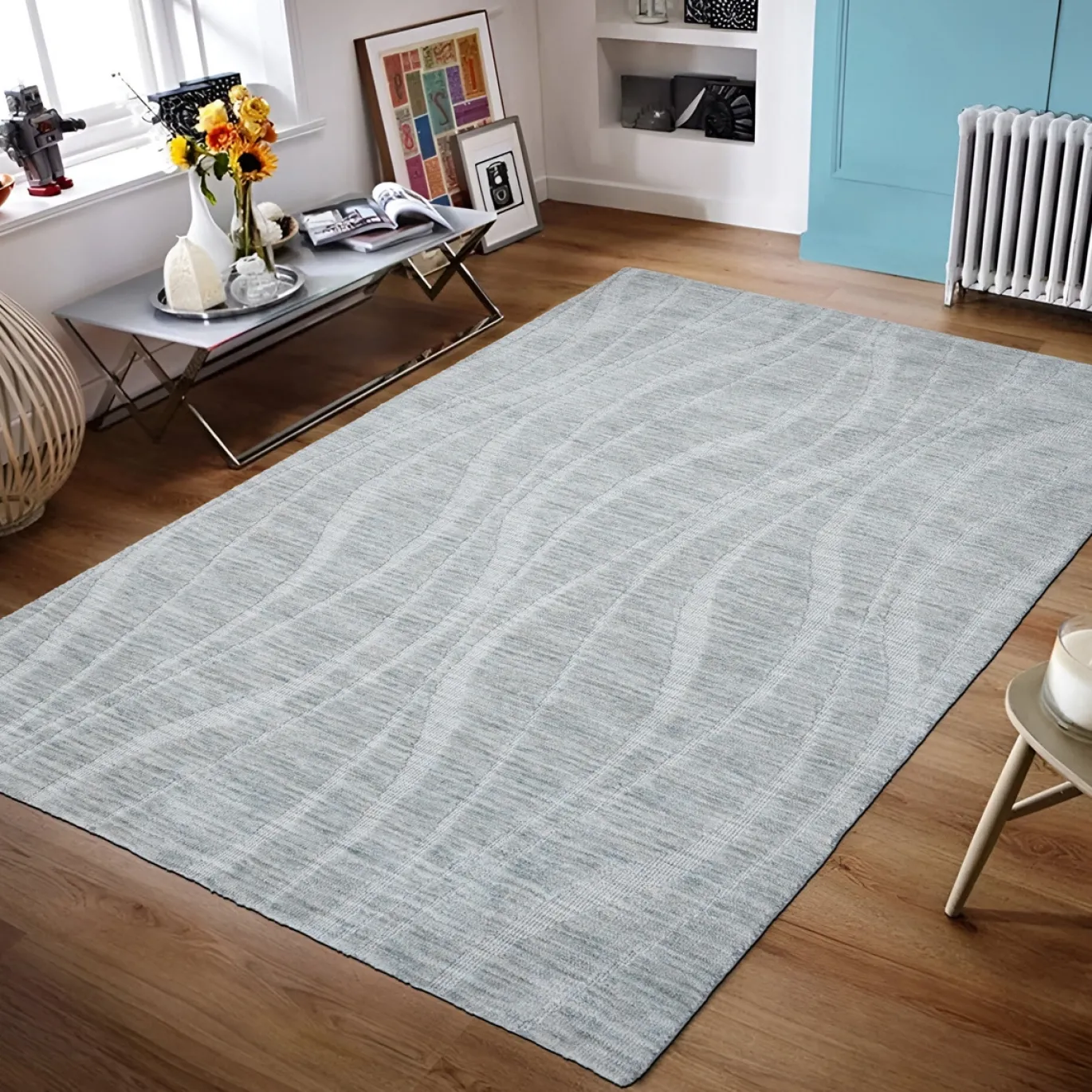 Vloerkleed Atmore Lichtgrijs 160x230cm - Giga Living