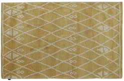Vloerkleed Florence Geruit Mosterd 200x300cm - Giga Living