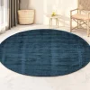Vloerkleed Milan Königlich Donkerblauw Ø195cm - Giga Living