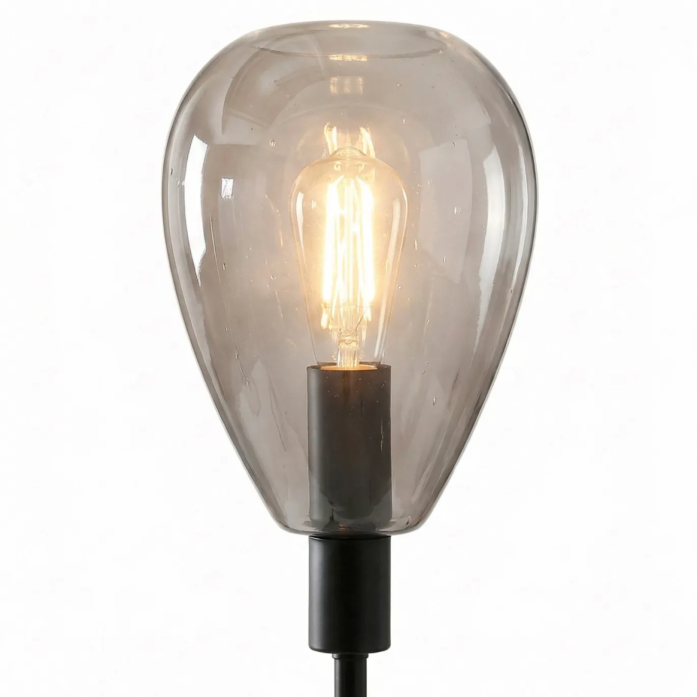 Vloerlamp Anita 1-Lichts Smoke Glas - Giga Meubel