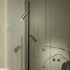 Vloerlamp Barry 2-Lichts Zwart/Messing - Giga Meubel
