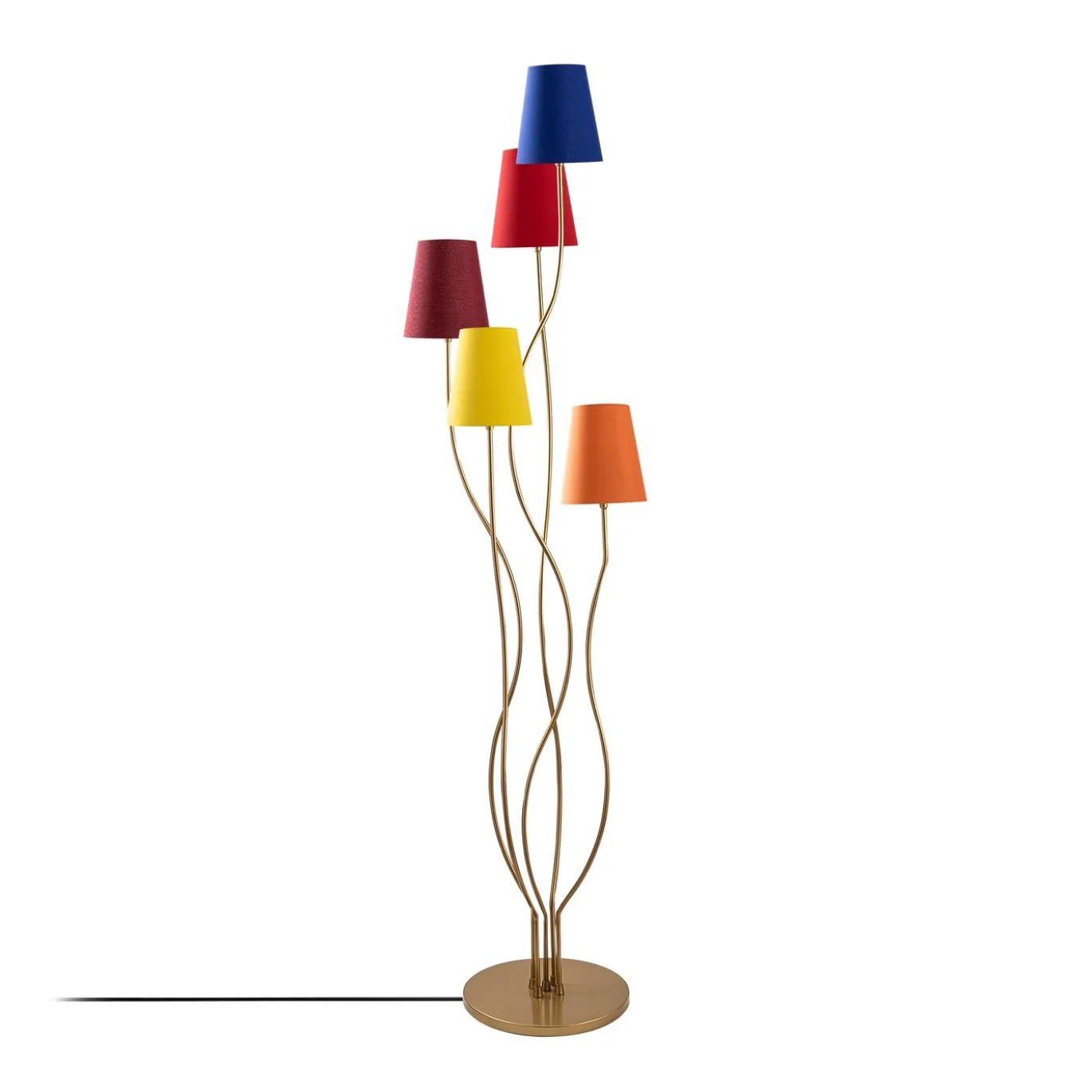 Vloerlamp Bonibon Regenboog/Goud