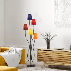 Vloerlamp Bonibon Regenboog/Zwart
