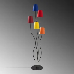 Vloerlamp Bonibon Regenboog/Zwart