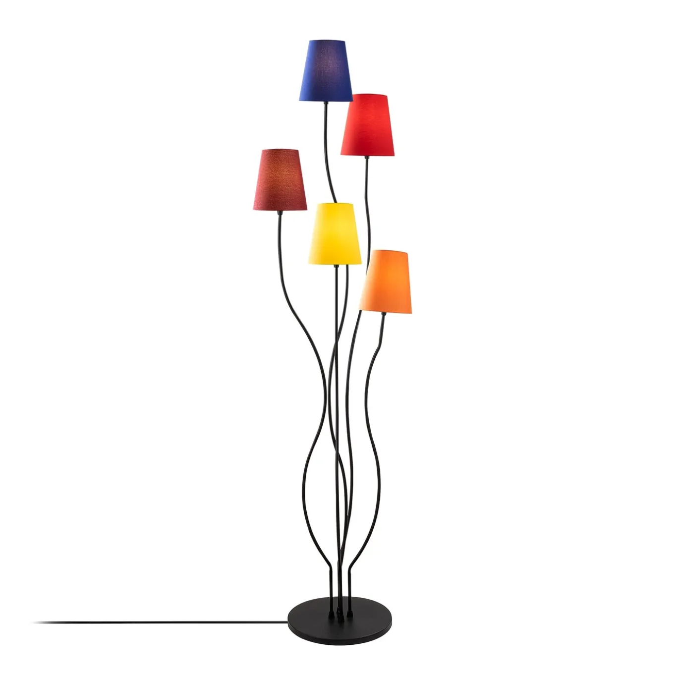 Vloerlamp Bonibon Regenboog/Zwart
