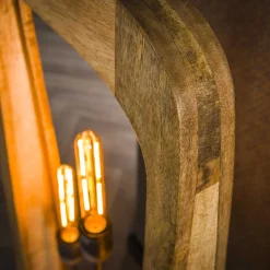 Vloerlamp Bray 3-Lichts Mangohout Naturel - Giga Meubel