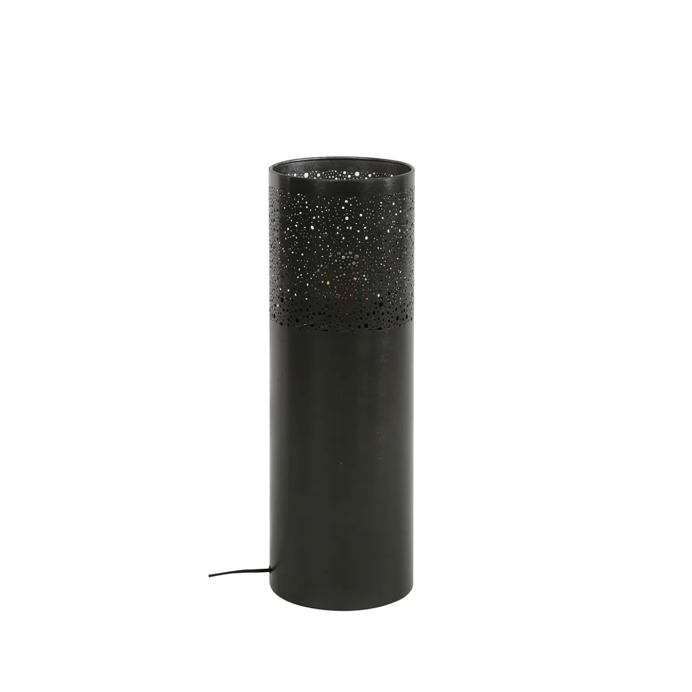 Vloerlamp Cilinder Ø20x60cm Zwart Nikkel