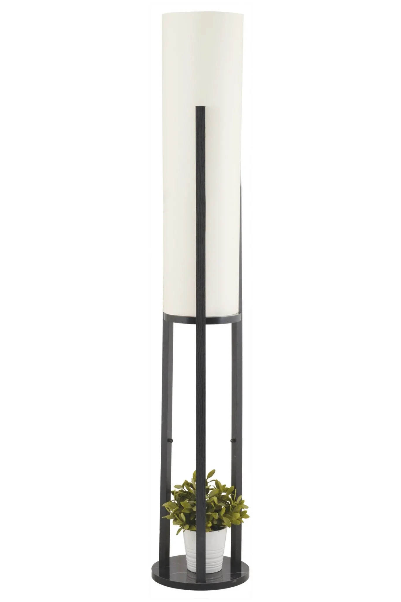 Vloerlamp Circle Dor MDF Zwart