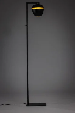 Vloerlamp Claire 1-Lichts Zwart/Messing - Giga Meubel