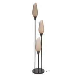 Vloerlamp Cocoon 3-lichts Sienna Bruin-frosted - Giga Meubel