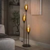 Vloerlamp Cocoon 3-lichts Sienna Bruin-shaded - Giga Meubel