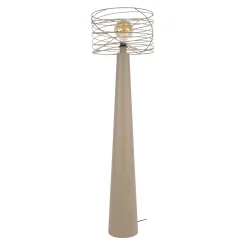 Vloerlamp Curl 1-lichts Beige - Giga Meubel