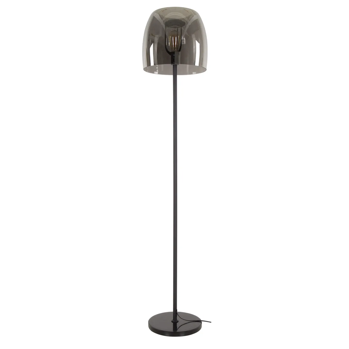 Vloerlamp Drift Glass 1-Lichts Smoke - Giga Meubel