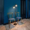 Vloerlamp Drop 2-Lichts Zwart/Goud - Giga Meubel