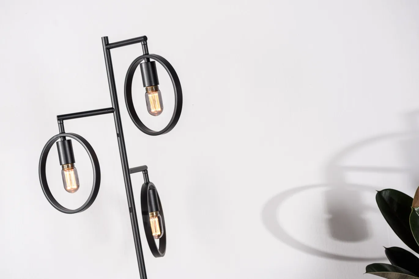 Vloerlamp Evi 3-Lichts Zwart - Giga Meubel
