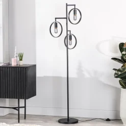 Vloerlamp Evi 3-Lichts Zwart - Giga Meubel