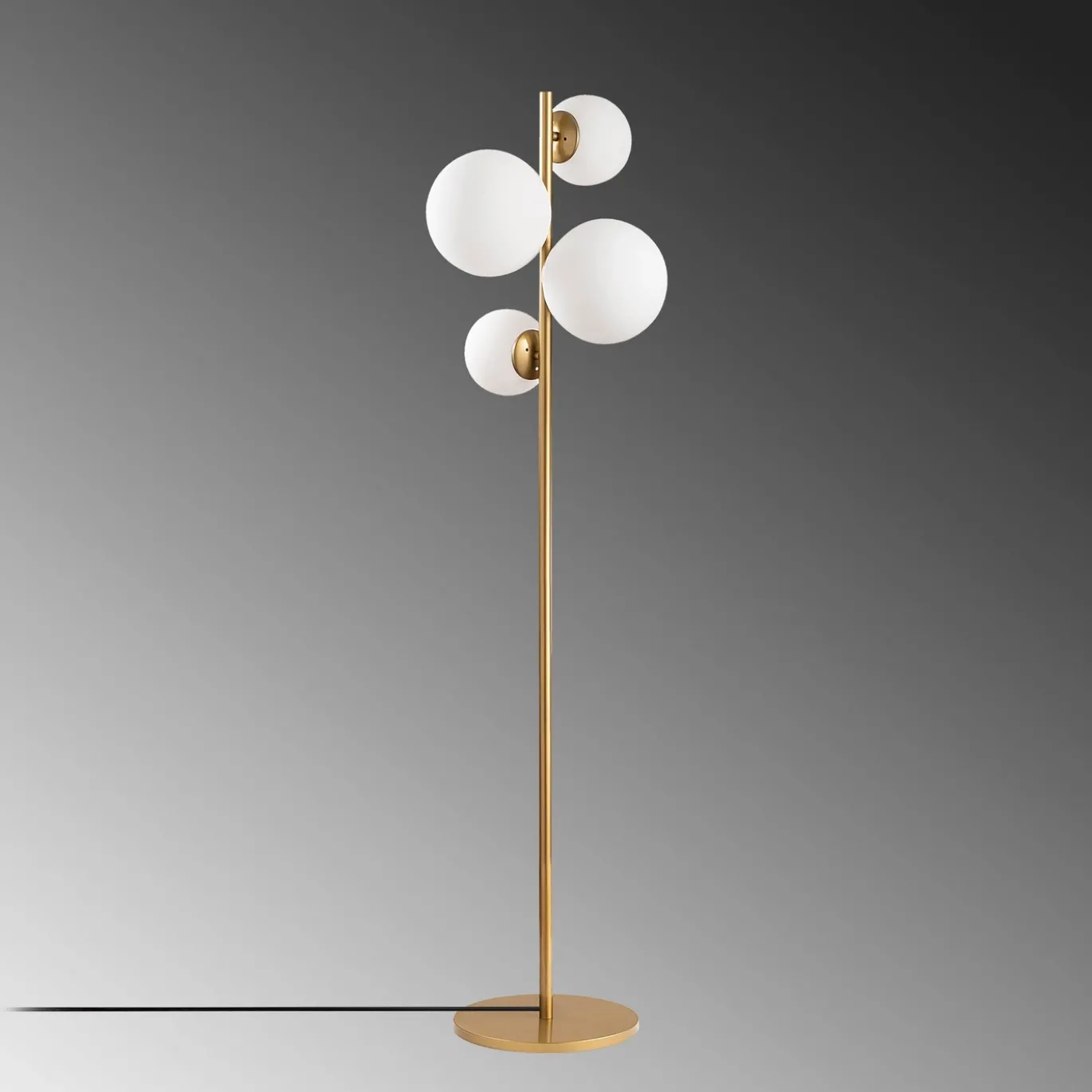 Vloerlamp Fazli Goud 4-Lichts