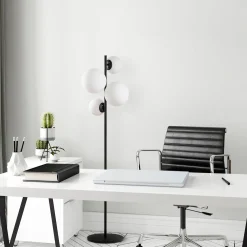 Vloerlamp Fazli 4-Lichts Zwart