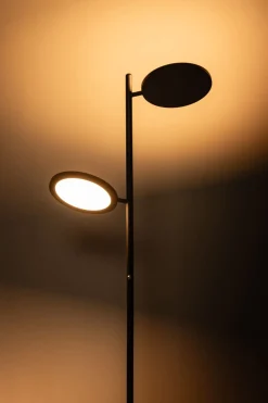 Vloerlamp Felson 2-Lichts Metaal Zwart - Giga Meubel