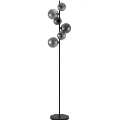 Vloerlamp Finn 6-Lichts Smoke Glas - Giga Meubel