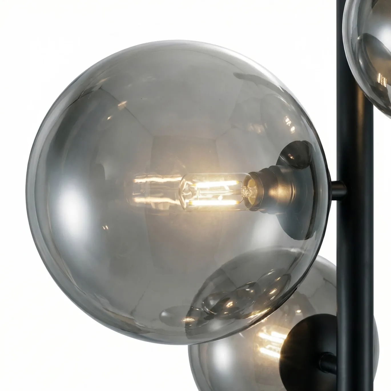 Vloerlamp Finn 6-Lichts Smoke Glas - Giga Meubel