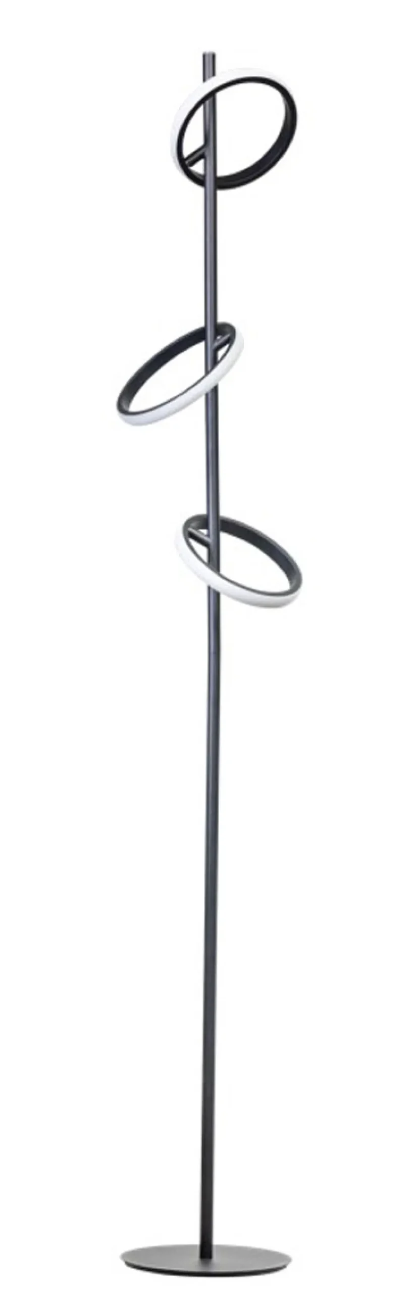 Vloerlamp Jaimy LED 3-Lichts Zwart - Giga Meubel