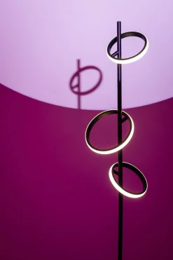 Vloerlamp Jaimy LED 3-Lichts Zwart - Giga Meubel