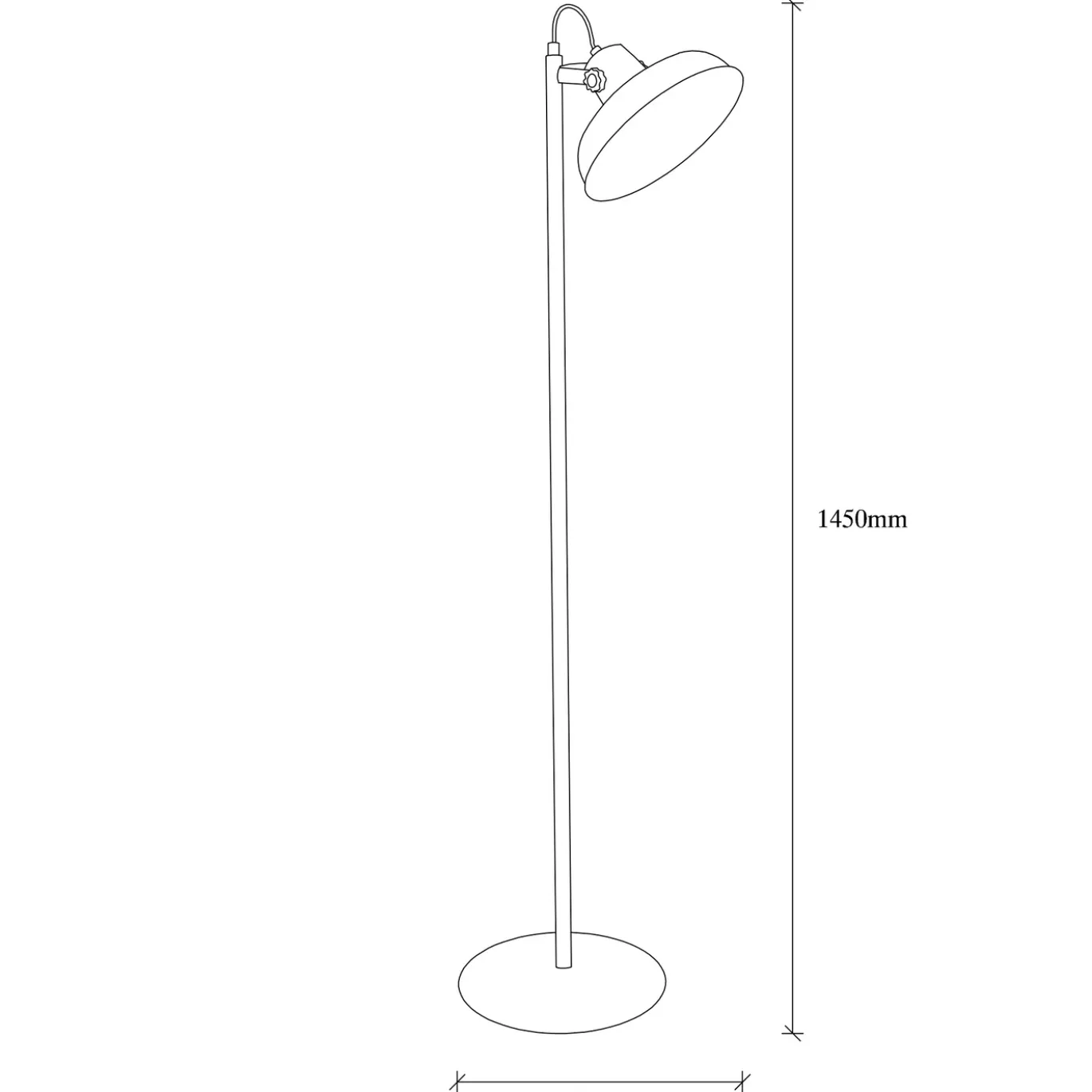 Vloerlamp Lik Zwart