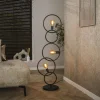 Vloerlamp Loop 3-Lichts Zwart - Giga Meubel