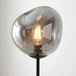 Vloerlamp Mats 1-Lichts Smoke Glas - Giga Meubel