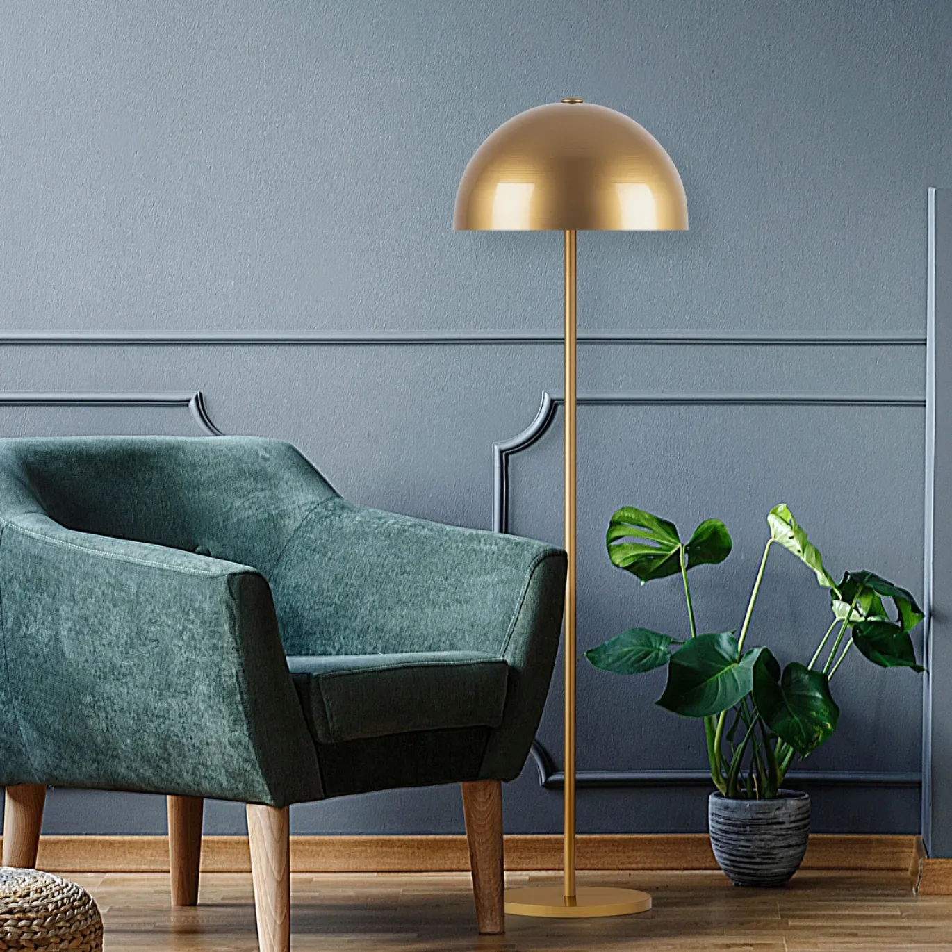 Vloerlamp Mixed Bol Goud