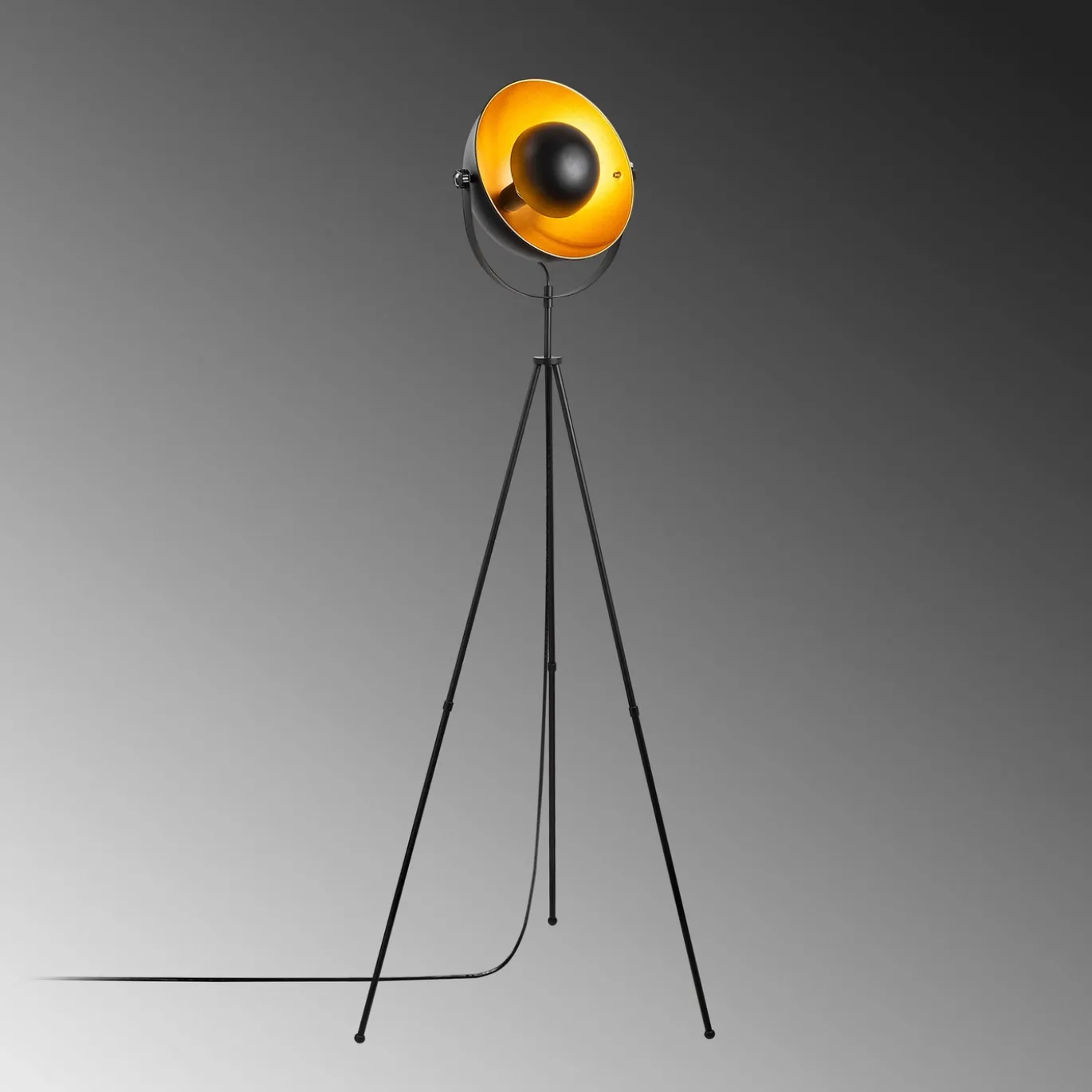 Vloerlamp Mixed Driepoot Zwart