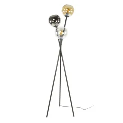 Vloerlamp Multi Globe 3-Lichts Zwart - Giga Meubel