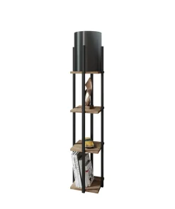 Vloerlamp Nora MDF Zwart
