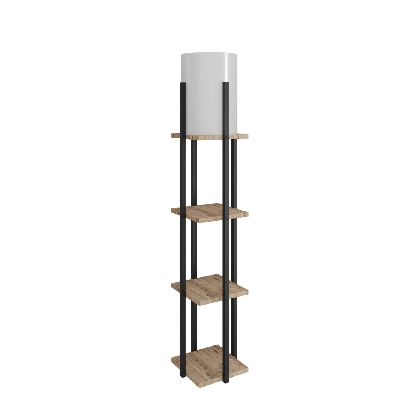 Vloerlamp Nora Met Planken Zwart