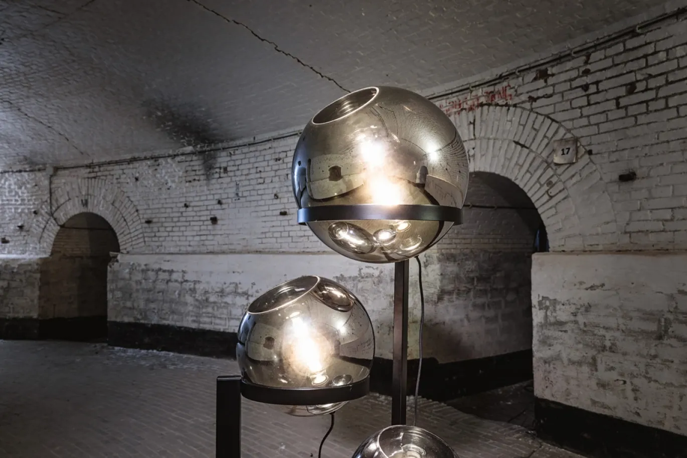 Vloerlamp Orb 3-Lichts Smoke Glas - Giga Meubel